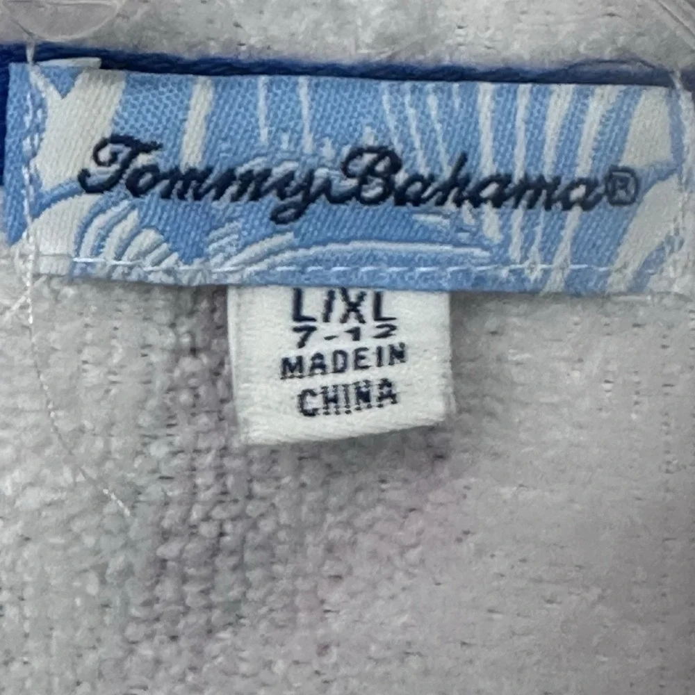 Tommy Bahama Kids Beach Cover Multi-Color Palmtree Terry Cloth‎ Youth Size L/XL